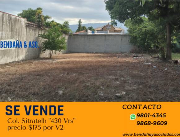 venta de terreno en sitratelh 