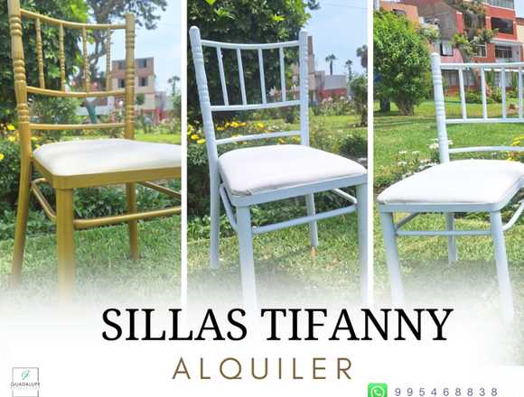 Alquiler de sillas tifanny 