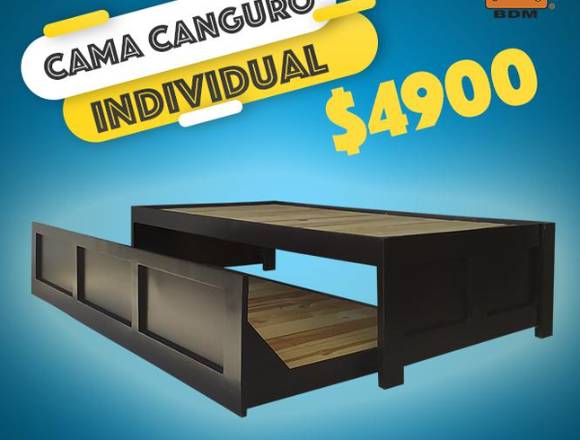 Cama canguro individual individua en Juarez 