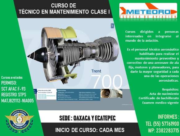 CURSO DE AVIACION EN OAXACA Y ECATEPEC EDO MEX