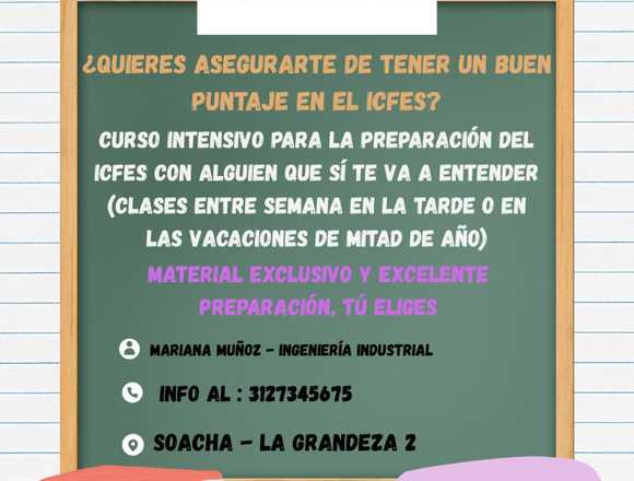Curso intensivo para preparación del ICFES