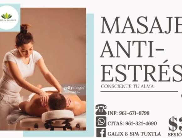 Masaje antiestres spa galix 