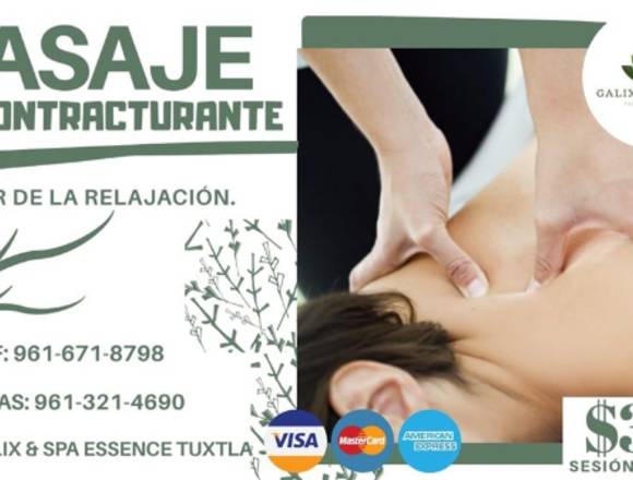 MASAJE DESCONTRACTURANTE SPA GALIX