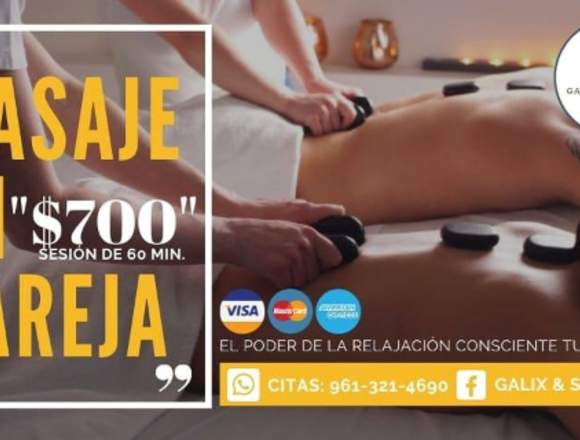 Masaje en pareja galix spa