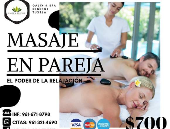 Masaje en pareja, galix spa