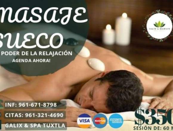 Masaje sueco spa galix