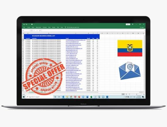 Base de datos de correos electronicos 