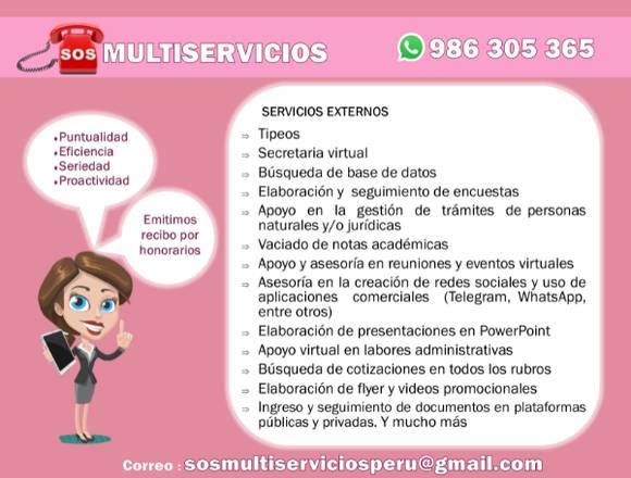 S.O.S. MULTISERVICIOS ADMINISTRATIVOS