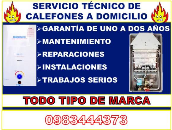 SERVICIO TÉCNICO DE CALEFONES A DOMICILIO 