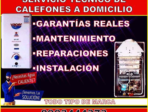 servicio técnico de calefones 