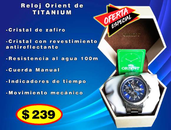 Reloj Orient de titanio