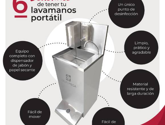 LAVABO PORTÁTIL MANOS LIBRES