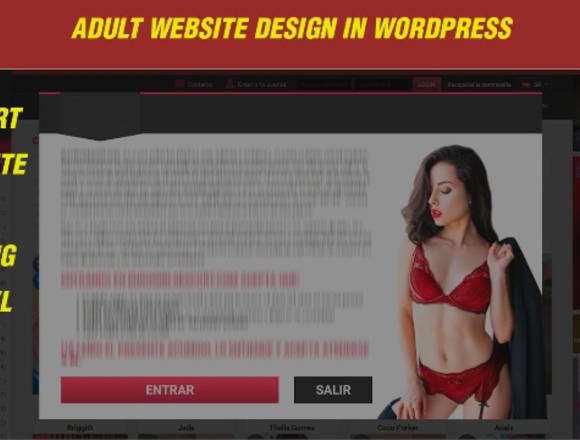 adult, dating, escort, model website in wordpress