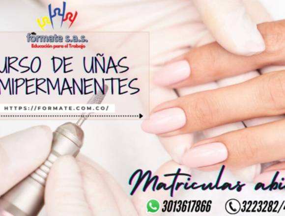 CURSO DE UÑAS SEMIPERMANENTE 