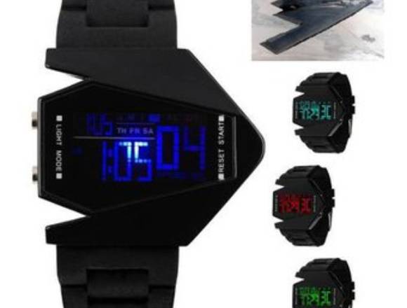 Reloj Led Digital Modelo Avion