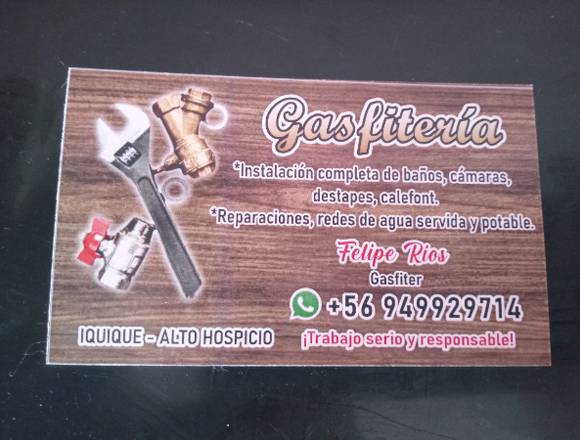 Gafiter instalaciones y reparaciones