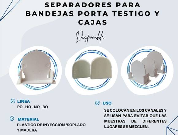 SEPARADORES PARA CAJAS PORTATESTIGO / TECOMING AQP