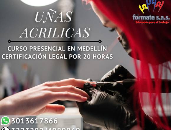 ¡Curso de uñas acrílicas en Medellín!
