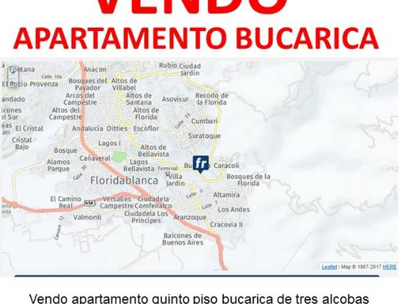 Bucarica quinto piso apto Floridablanca apartame  