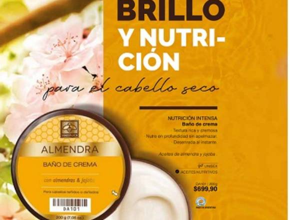 Baño de crema con almendras-nutricion intensa