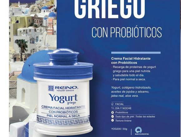 Crema facial hidratante con probioticos