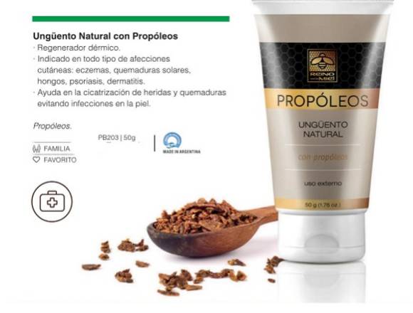 Crema ungüento natural de propóleos-uso familiar