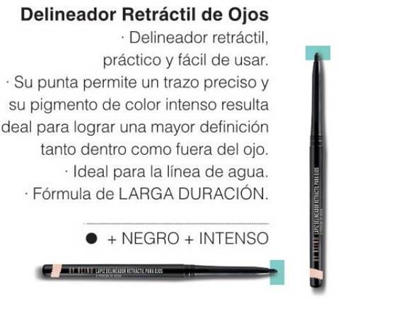 Delineador retráctil de ojos-  A prueba de agua