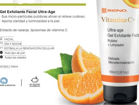 Gel exfoliante facial ultra-age