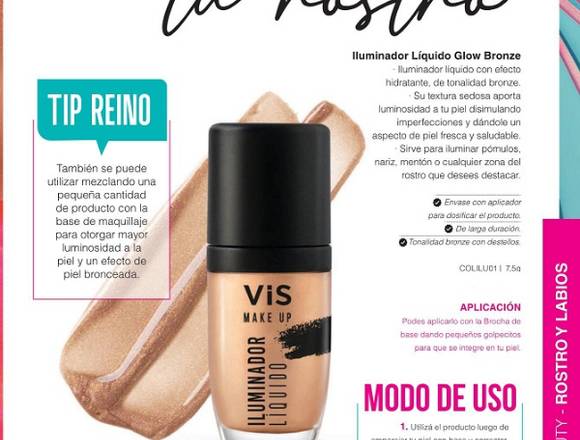 iluminador liquido glow bronze-con aplicador