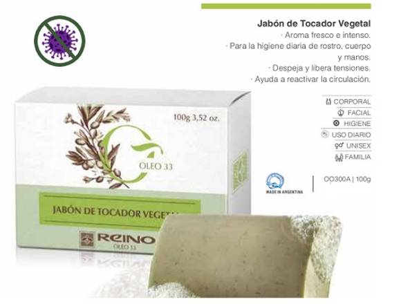 Jabón de tocador vegetal-unisex familiar