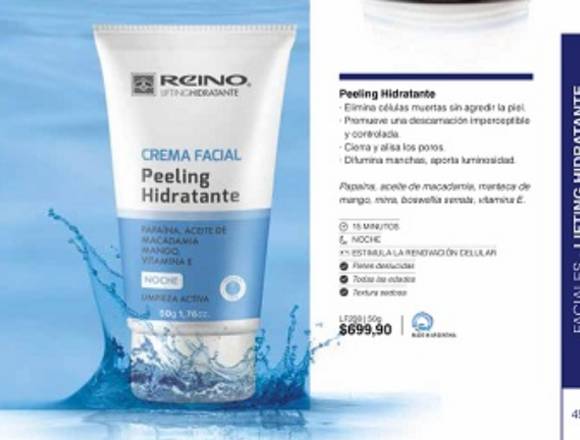 Crema peeling hidratante- renovación celular