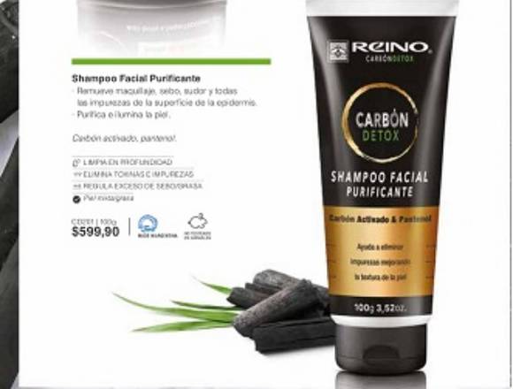 Shampoo facial purificante-elimina toxinas