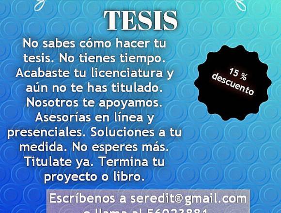 TESIS, TESINAS, REDACCIÓN, CORRECCIÓN DE LIBROS