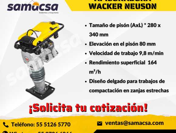 Apisonadora equipo marca Wacker Neuson