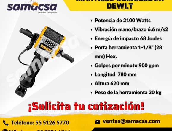 Martillo demoledor eléctrico DEWALT