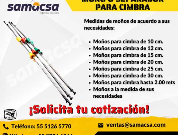 Moño o separador para Cimbra con rondana