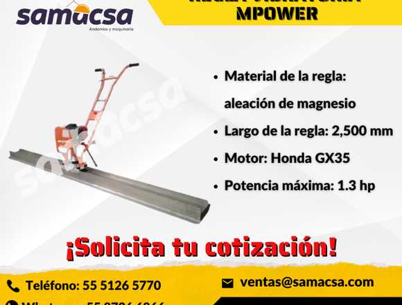 Regla vibratoria equipo con regla de 2.5m MPOWER 