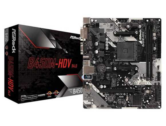 Motherboard Asrock B450M-HDV R4.0 - Socket AM4