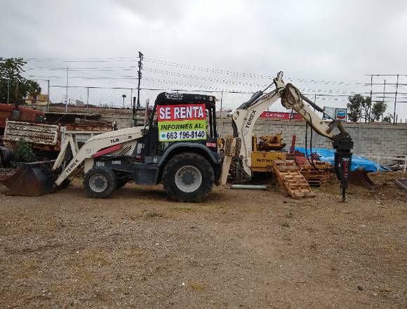 Renta de Retroexcavadora TEREX 2015 con extension 