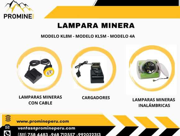 LÁMPARAS MINERAS / PROMINE / LIMA