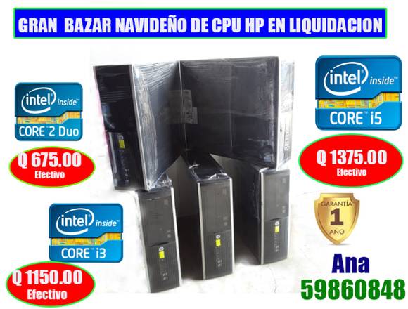 GRAN BAZAR NAVIDEÑO DE CPU HP