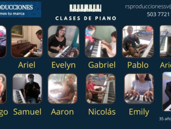 Clases de Piano y Guitarra en virtual
