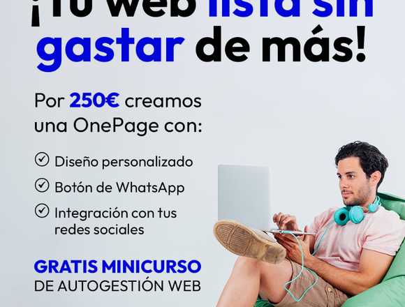 TU WEB POR 250€ – PRESENCIA DIGITAL QUE VENDE