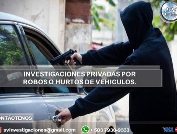 Investigación Privada por Robo y Hurto