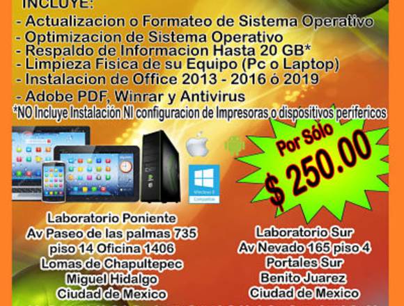 PC MARK Actualización de Windows y Office