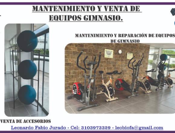 Mantenimiento equipos de gimnasio.