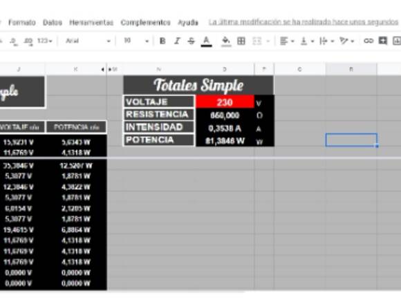 Excel Electronica Cálculos Resistencias Serie $250