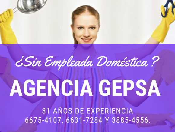 Agencia de Empleadas Domésticas GEPSA, 32 años