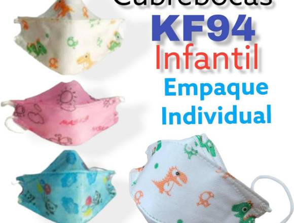 LOTE CUBREBOCAS KF94 INFANTIL EMPAQUE INDIVIDUAL