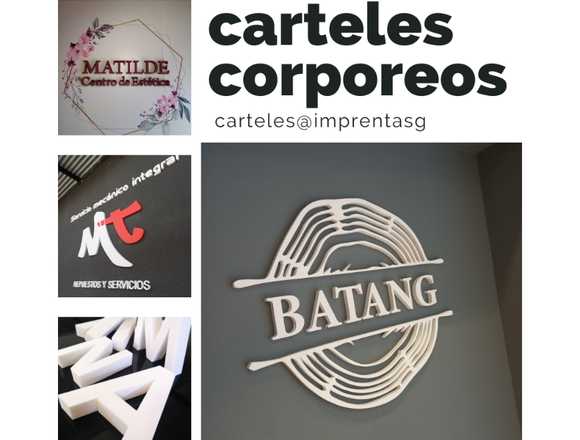 ¡Personaliza Tu Espacio Con Carteles Corpóreos!